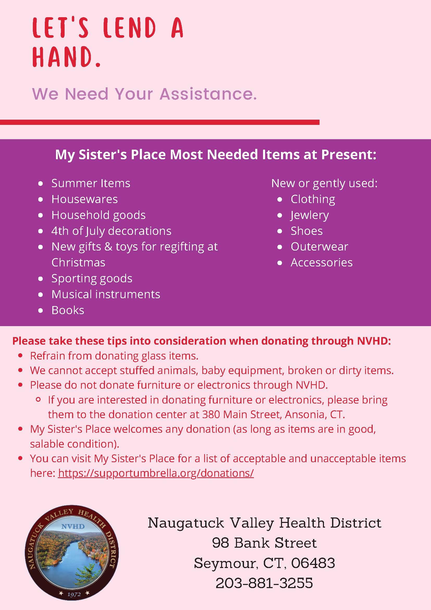 Donate - My Sister's House