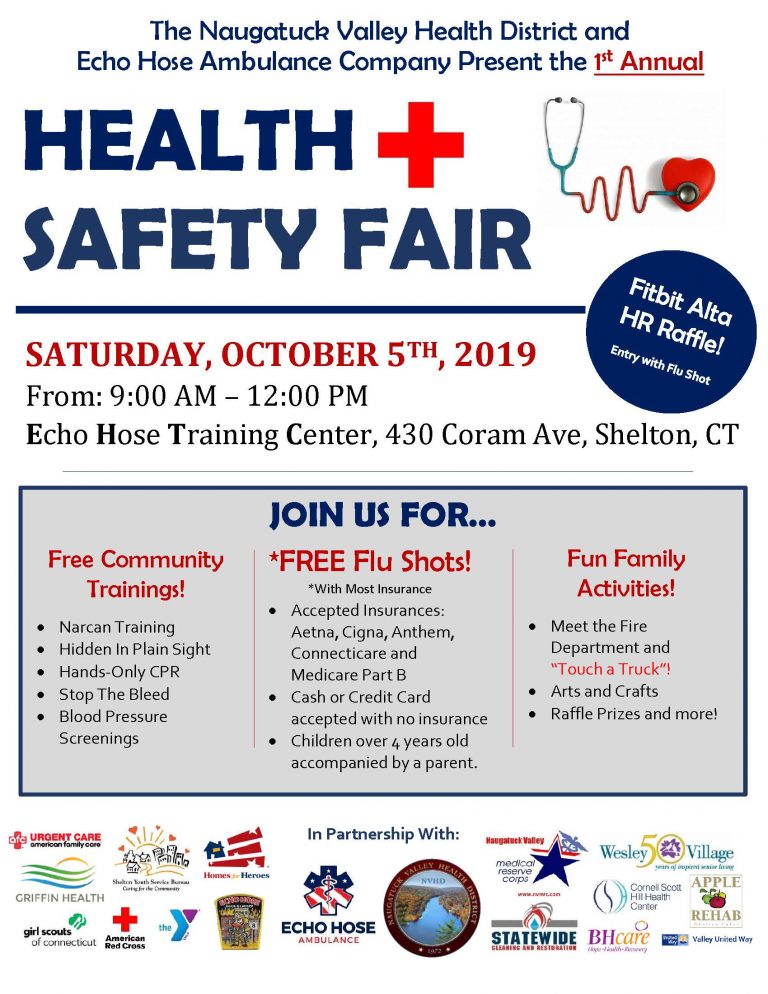 NVHD Hosts 1st Annual Health & Safety Fair Naugatuck