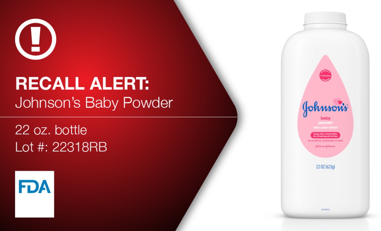 FDA Recalls Johnson's Baby Powder Naugatuck Valley Health District